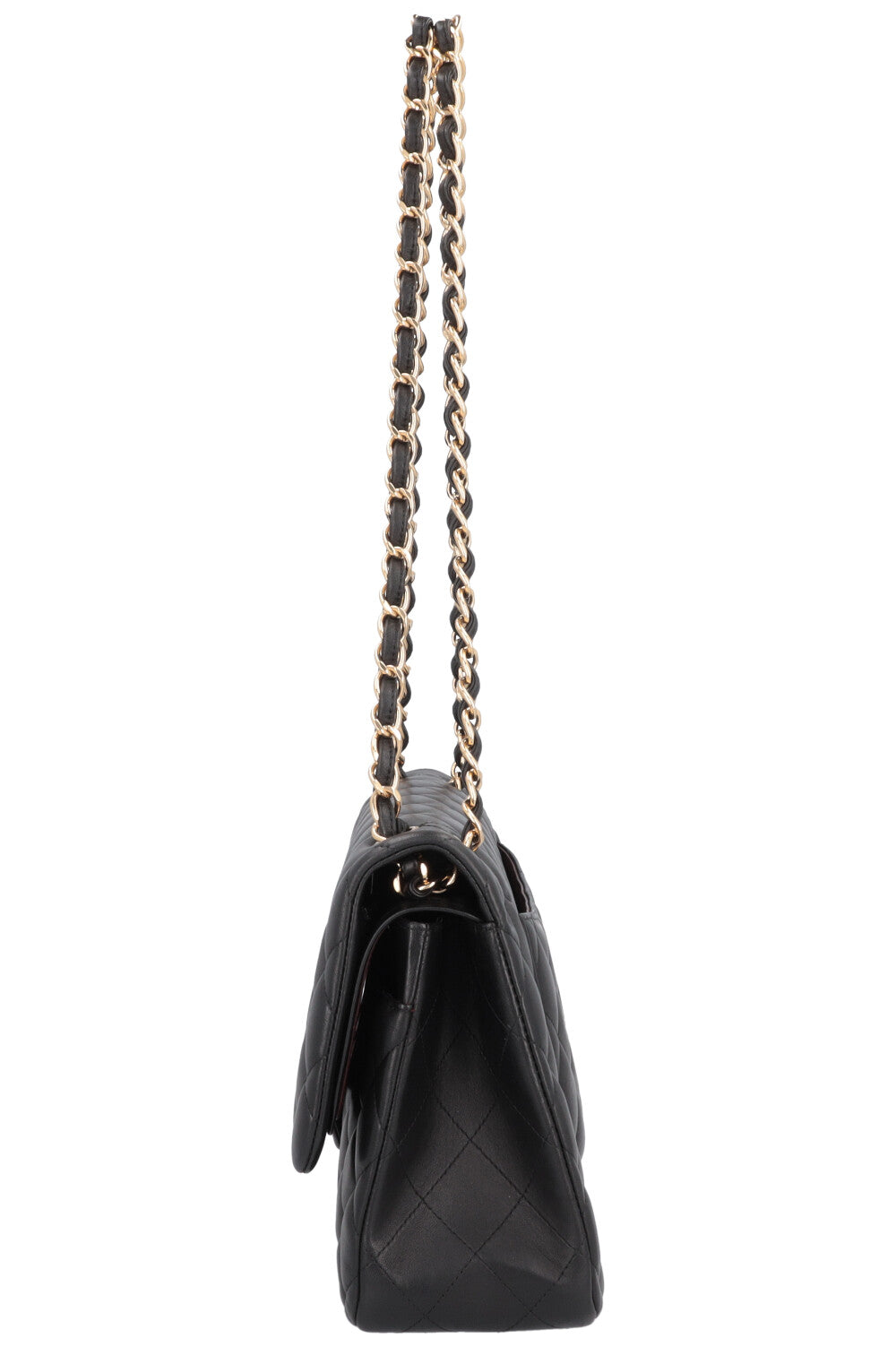 CHANEL Large Classic Flap Bag Lambskin Black