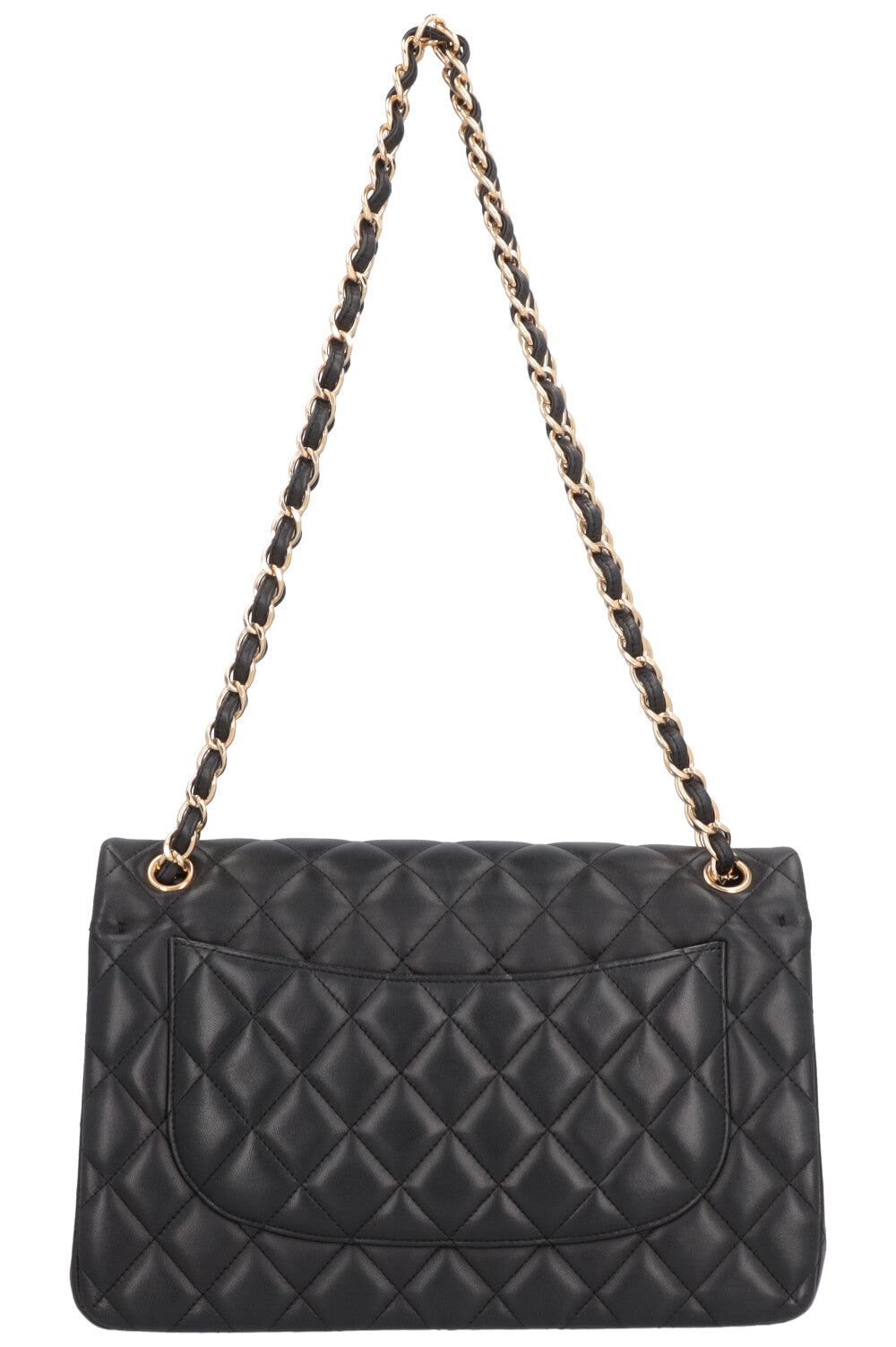 CHANEL Large Classic Flap Bag Lambskin Black