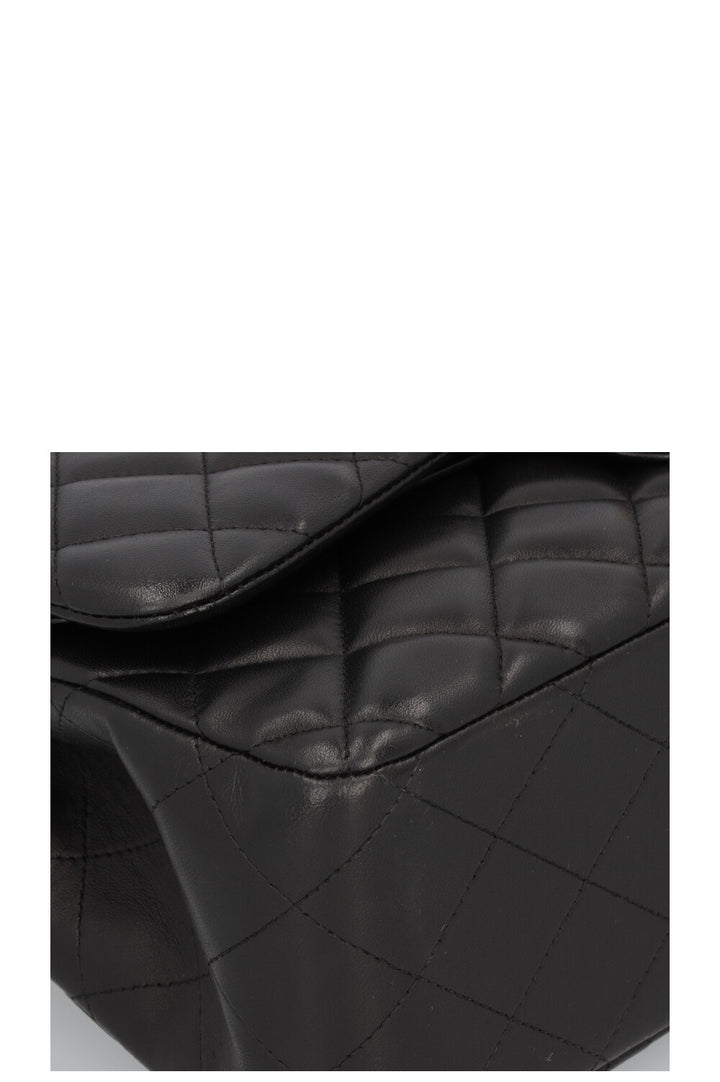 CHANEL Large Classic Flap Bag Lambskin Black