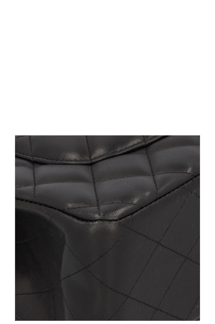 CHANEL Large Classic Flap Bag Lambskin Black