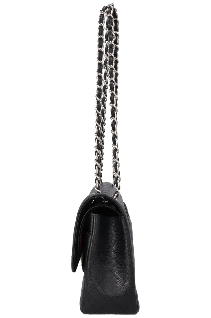 CHANEL Double Flap Bag Large Caviar Black