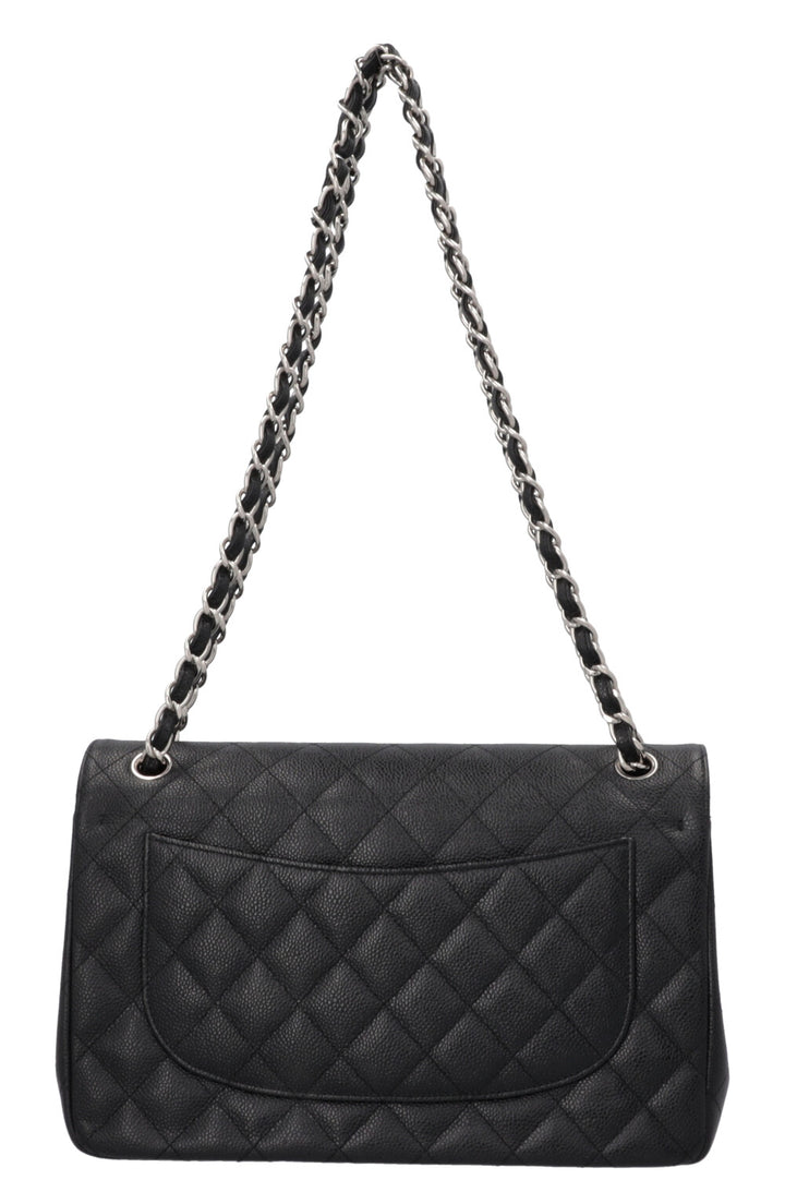CHANEL Double Flap Bag Large Caviar Black