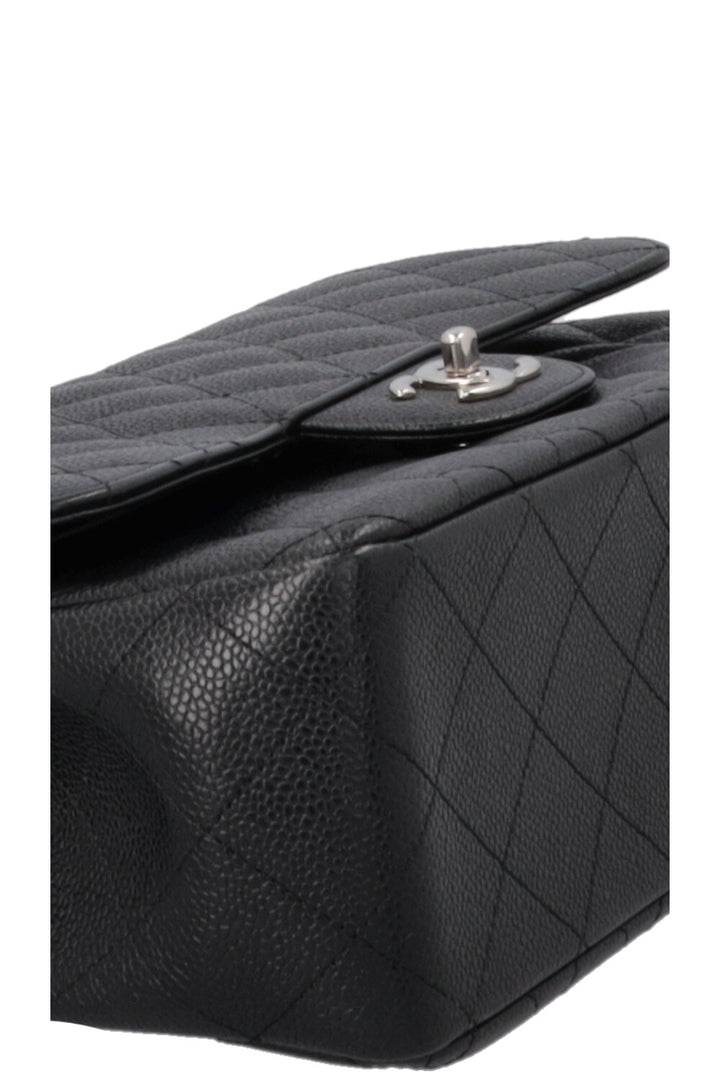 CHANEL Double Flap Bag Large Caviar Black