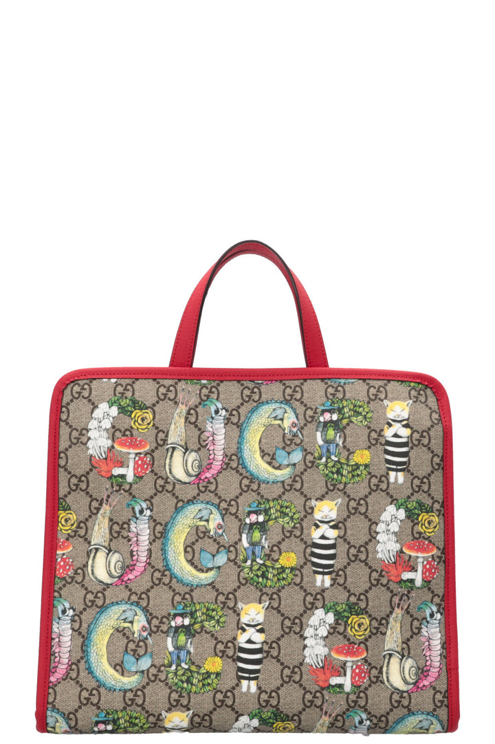 GUCCI The Cat Bag GG Supreme Red