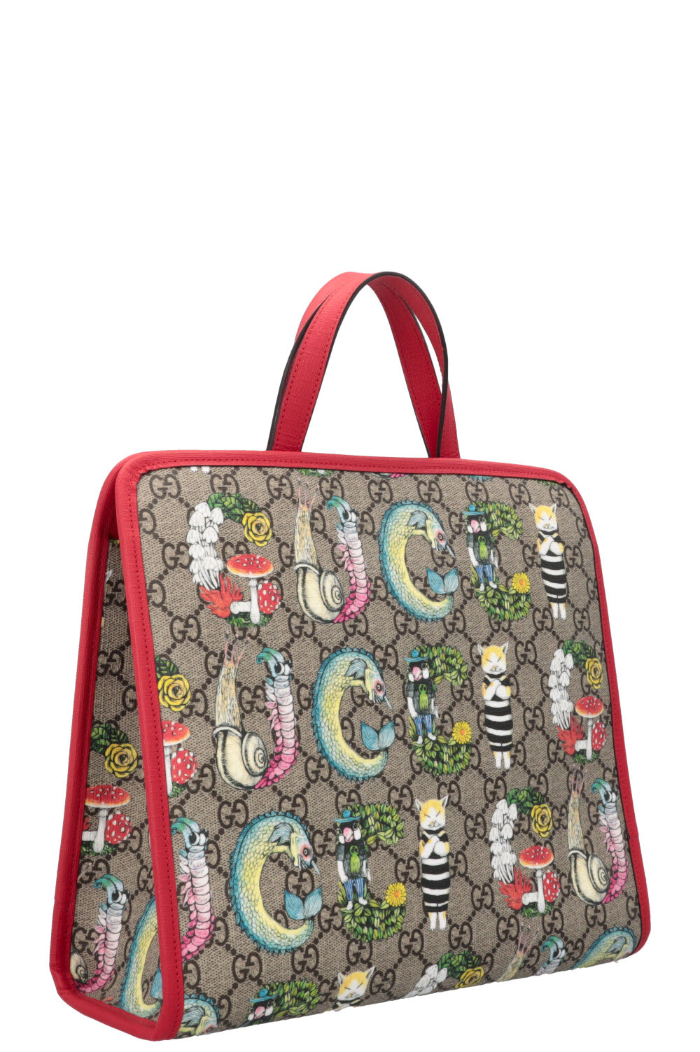 GUCCI The Cat Bag GG Supreme Red