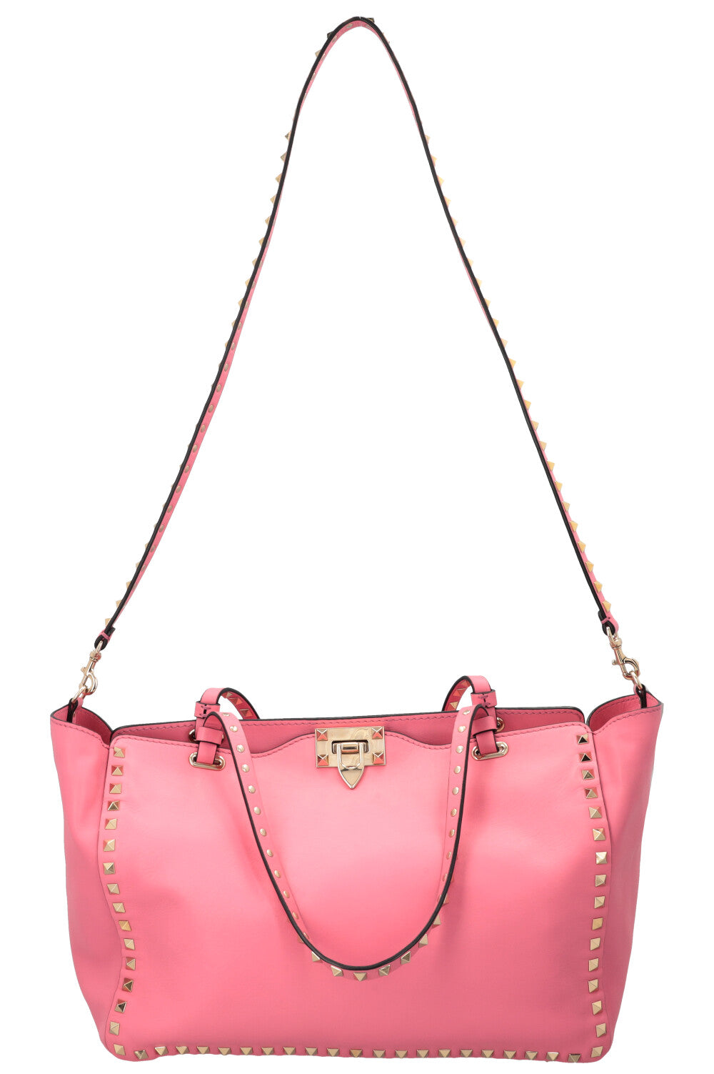 VALENTINO Rockstud Soft Tote Medium Pink