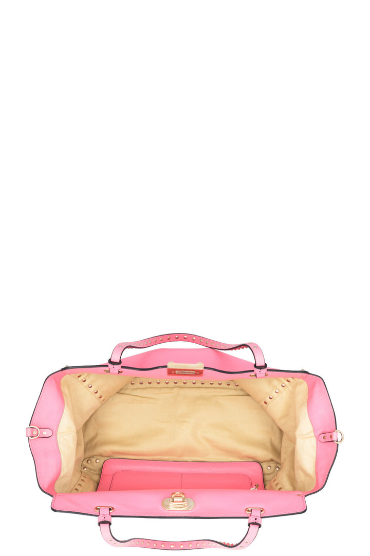 VALENTINO Rockstud Soft Tote Medium Pink