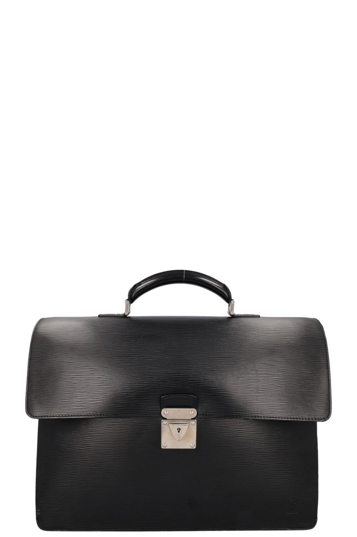 LOUIS VUITTON Neo Robusto Briefcase Epi Leather Black
