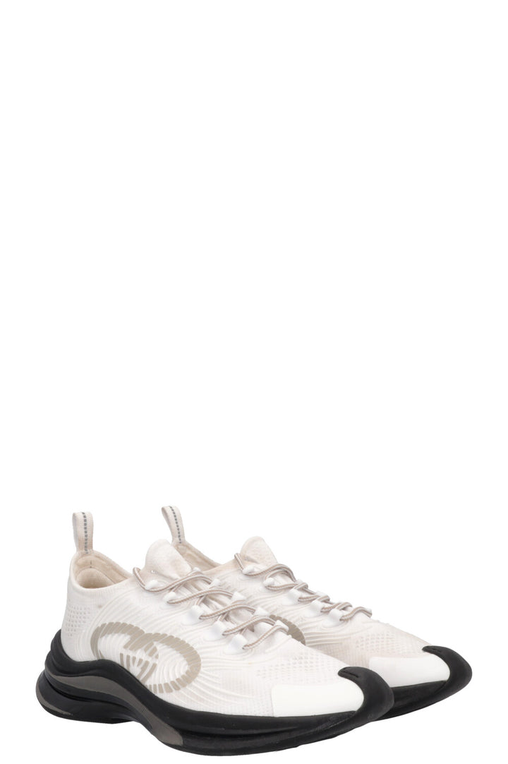 GUCCI Run Sneakers White Black