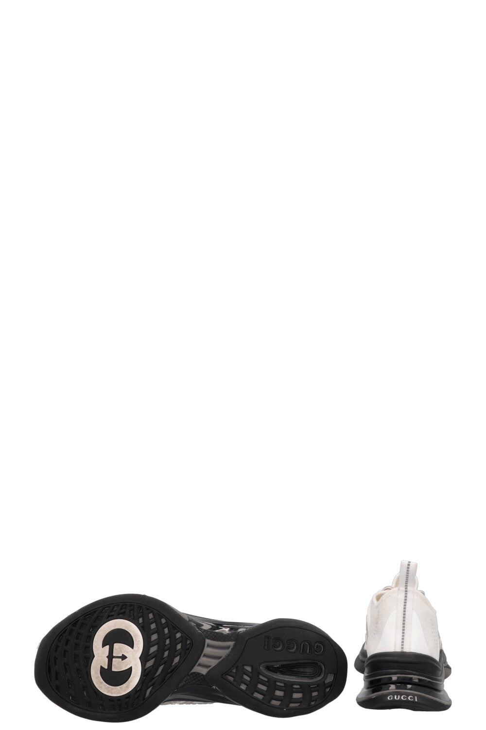 GUCCI Run Sneakers White Black