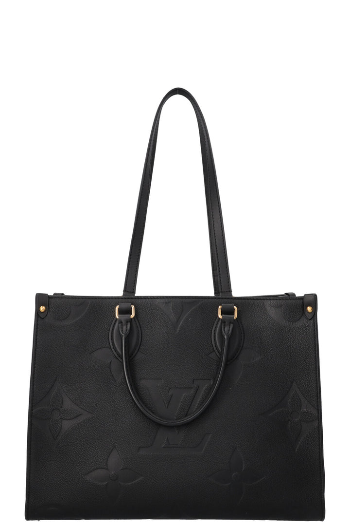 LOUIS VUITTON OnTheGo MM Tote Bag Empreinte Black
