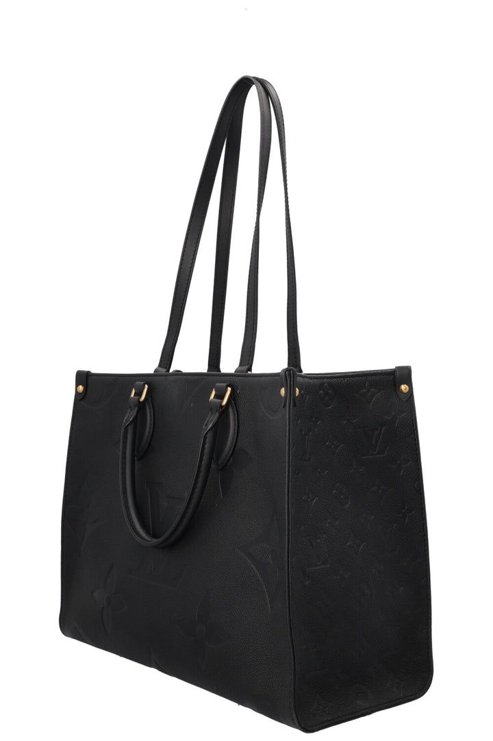 LOUIS VUITTON OnTheGo MM Tote Bag Empreinte Black