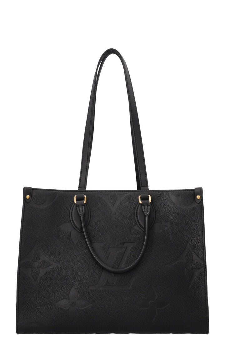 LOUIS VUITTON OnTheGo MM Tote Bag Empreinte Black