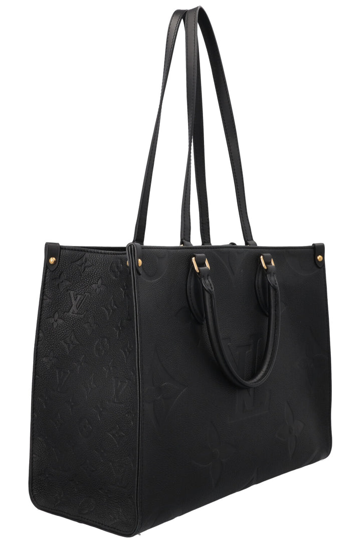 LOUIS VUITTON OnTheGo MM Tote Bag Empreinte Black