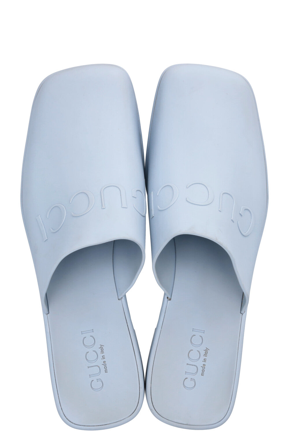 GUCCI Slip-On Heels Rubber Blue – REAWAKE