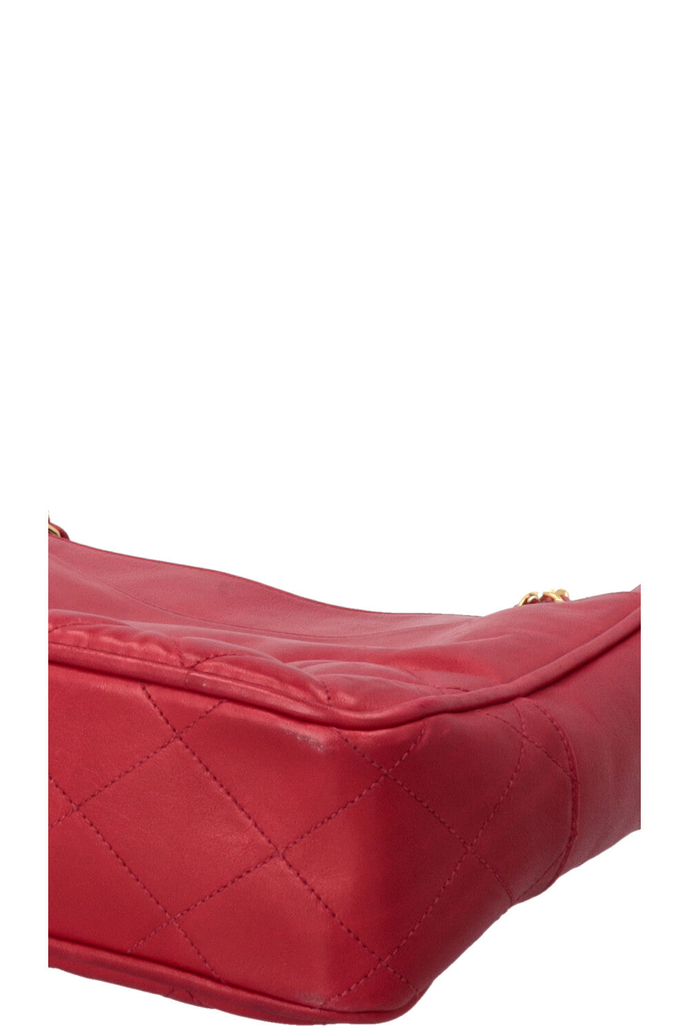 CHANEL Vintage Medallion Shoulder Bag Red