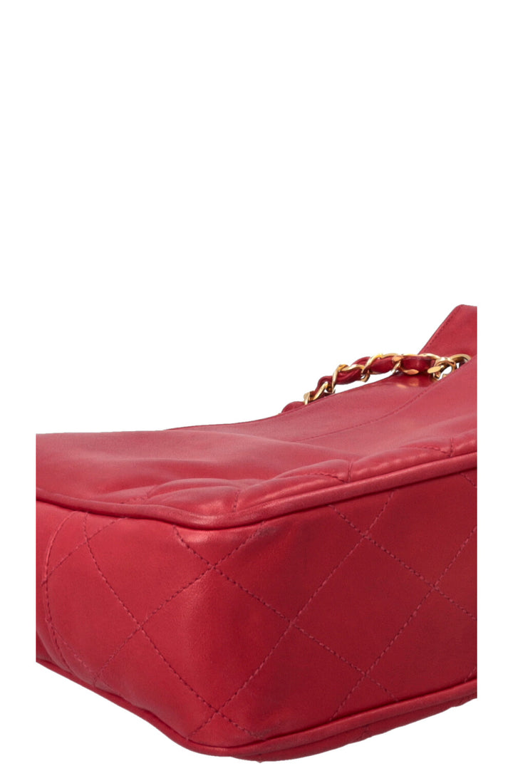 CHANEL Vintage Medallion Shoulder Bag Red