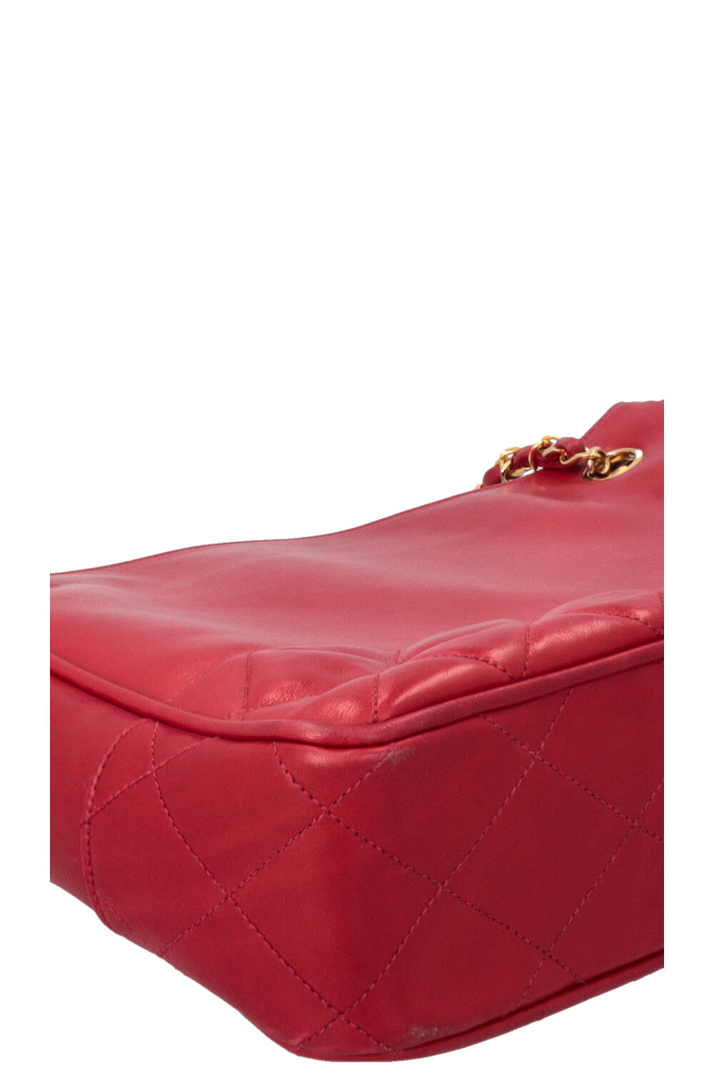CHANEL Vintage Medallion Shoulder Bag Red
