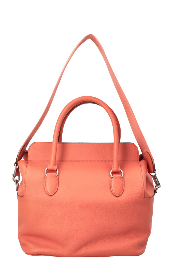HERMÈS Sac Toolbox 26 Evercolor Flamingo