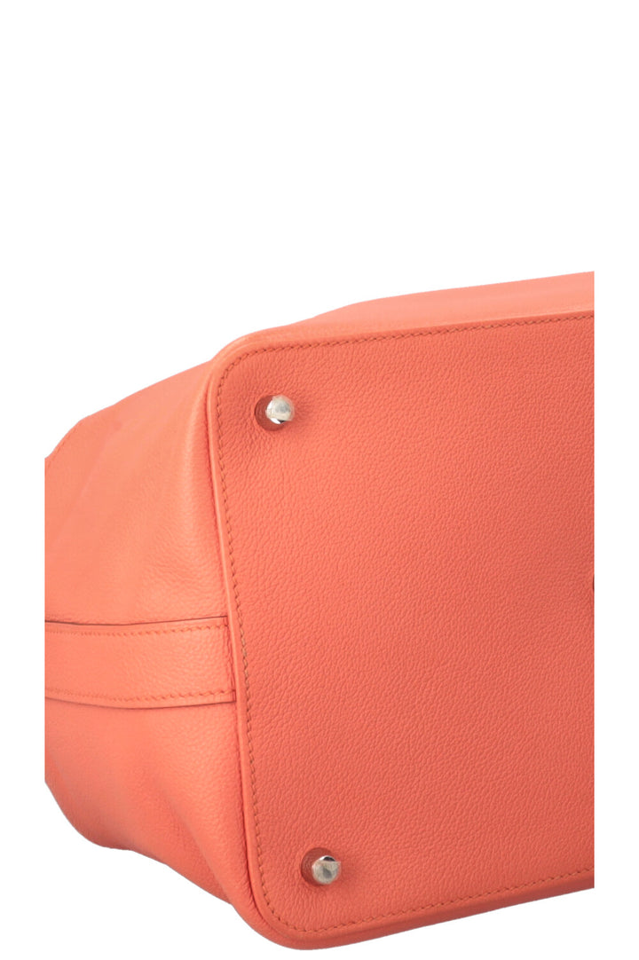 HERMÈS Sac Toolbox 26 Evercolor Flamingo