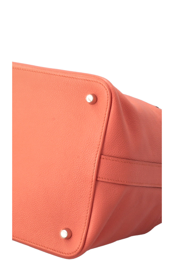 HERMÈS Sac Toolbox 26 Evercolor Flamingo