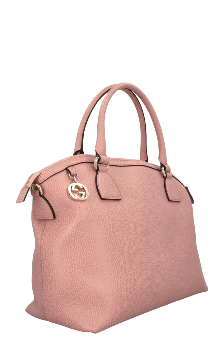 GUCCI Dome Bag Leather Dusty Rose