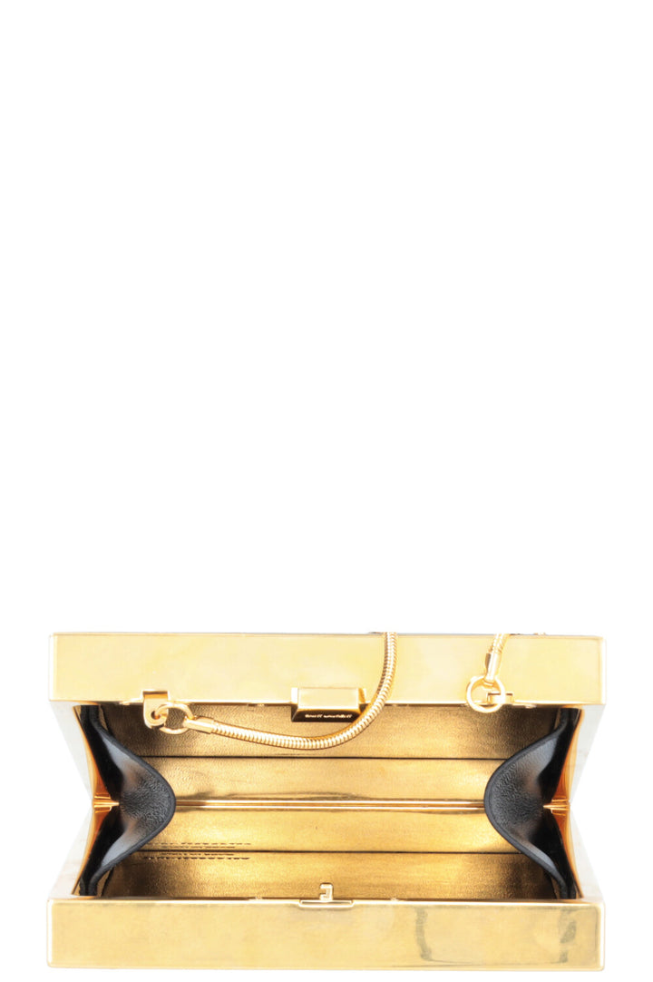 SAINT LAURENT Tuxedo Bag Acrylic Black Gold