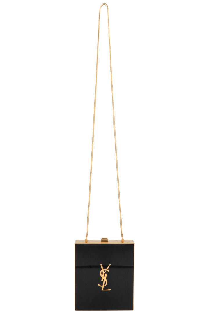 SAINT LAURENT Tuxedo Bag Acrylic Black Gold