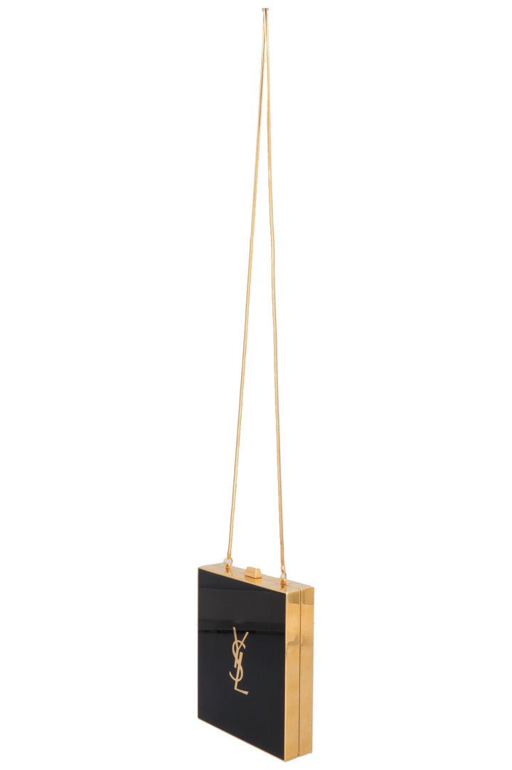SAINT LAURENT Tuxedo Bag Acrylic Black Gold