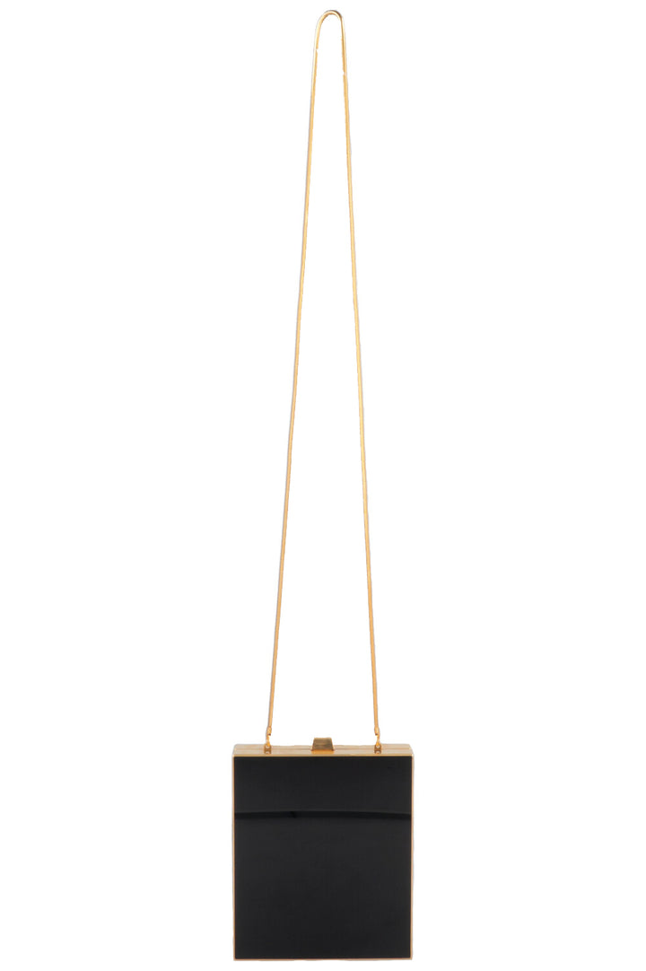 SAINT LAURENT Tuxedo Bag Acrylic Black Gold