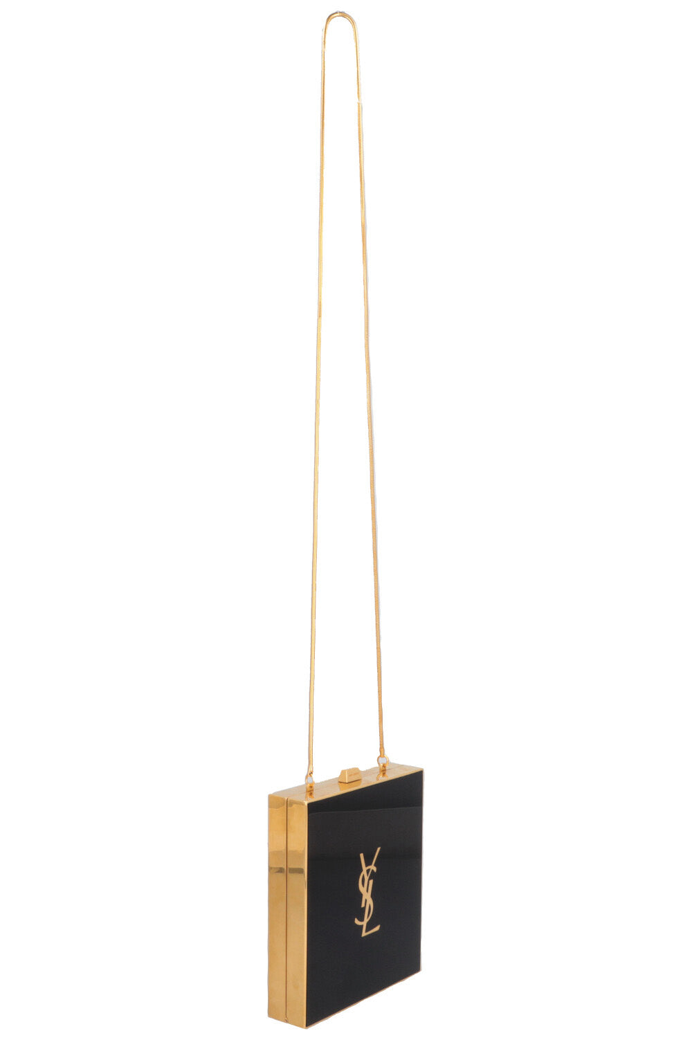 SAINT LAURENT Tuxedo Bag Acrylic Black Gold
