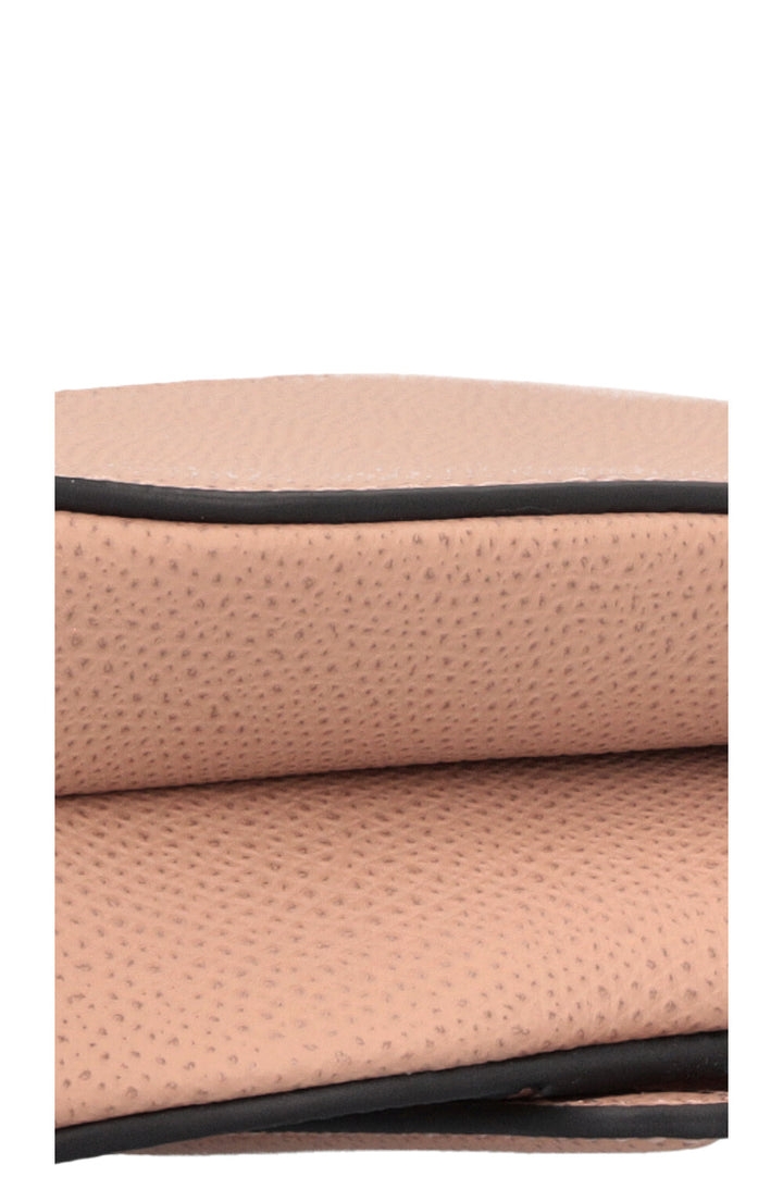 CHRISTIAN DIOR Mini Saddle Bag with Strap Taupe