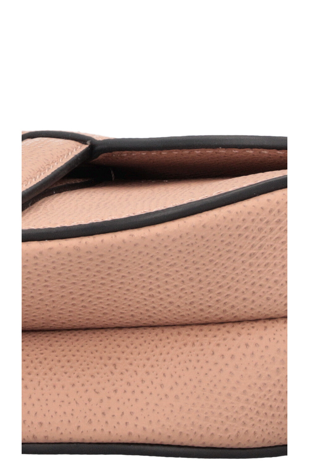 CHRISTIAN DIOR Mini Saddle Bag with Strap Taupe