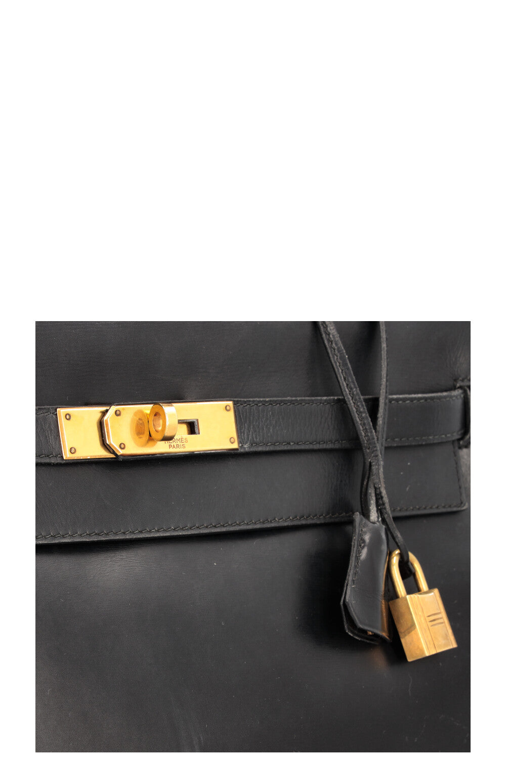 HERMÈS Kelly 32 Box Black
