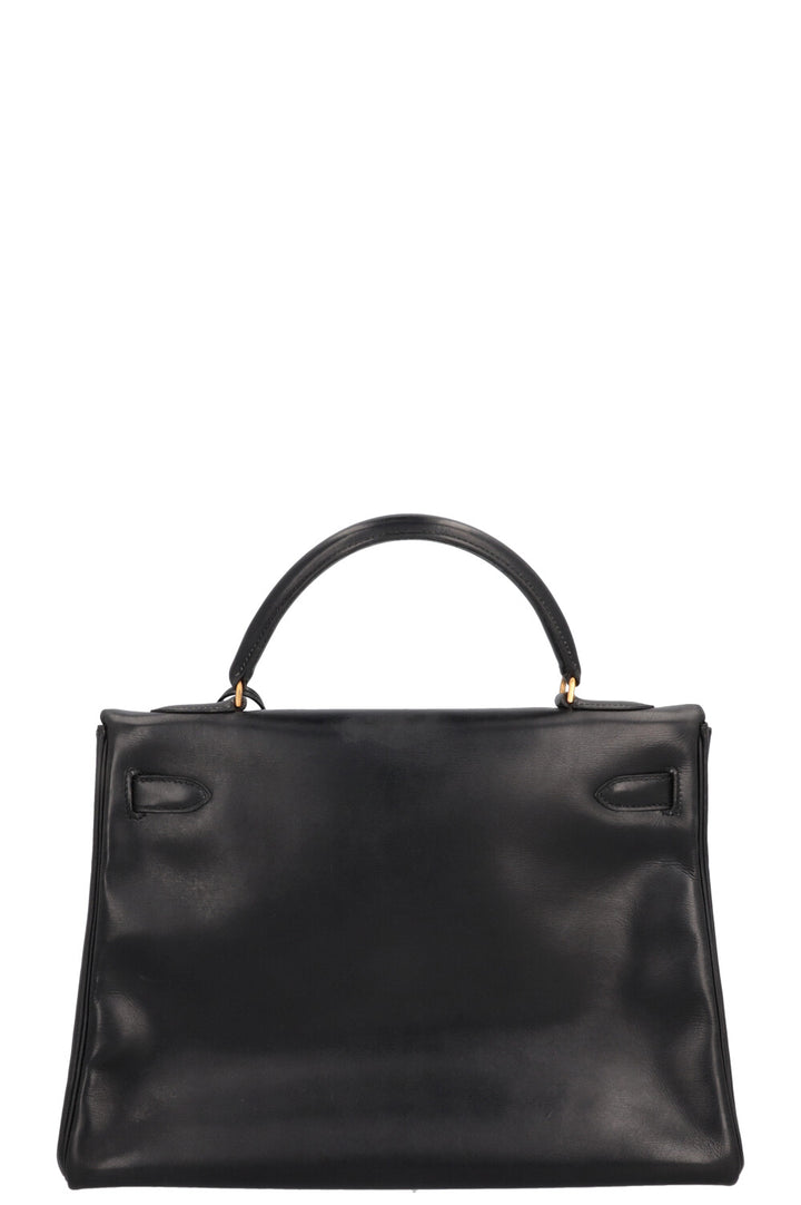 HERMÈS Kelly 32 Box Black