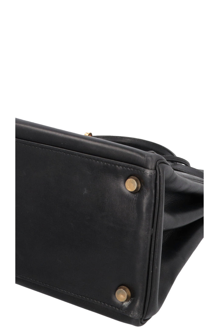 HERMÈS Kelly 32 Box Black