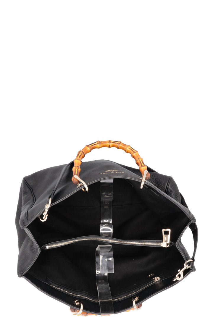 GUCCI Large Bamboo Tote Bag Black