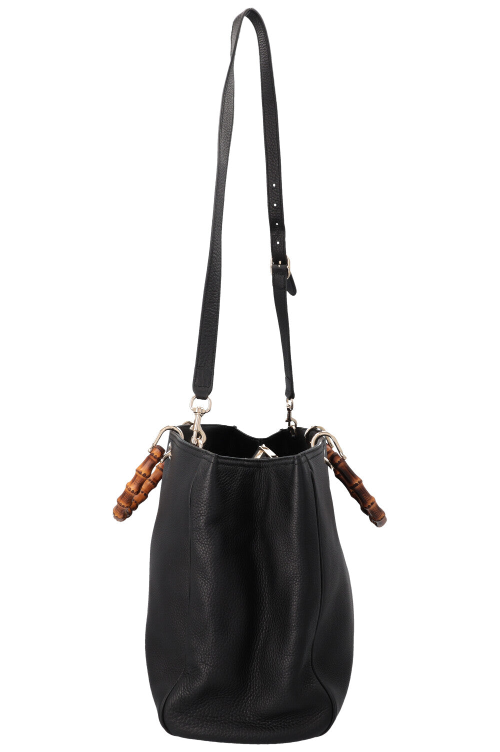 GUCCI Large Bamboo Tote Bag Black
