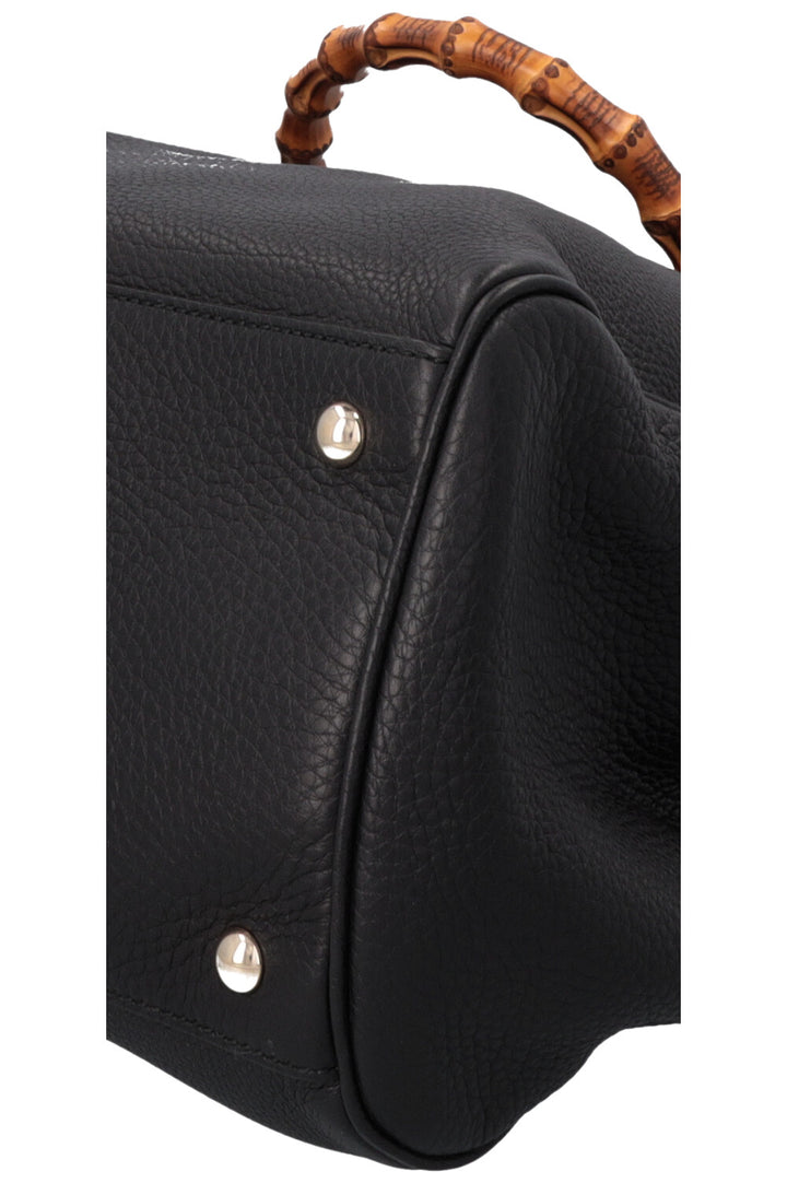 GUCCI Large Bamboo Tote Bag Black