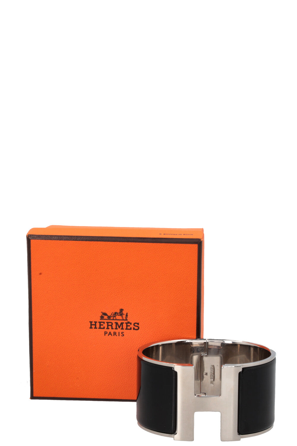 HERMÈS Bracelet Clic Clac H Extra Large Noir