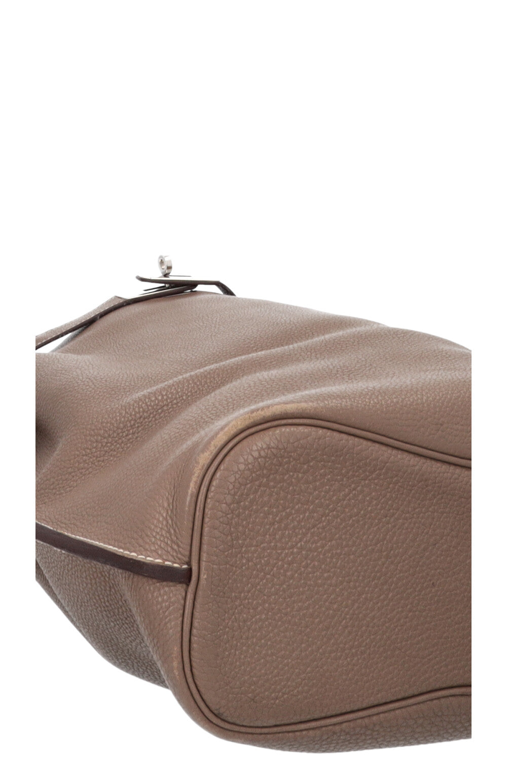 HERMÈS So Kelly 26 Clemence Etoupe Shoulder Bag
