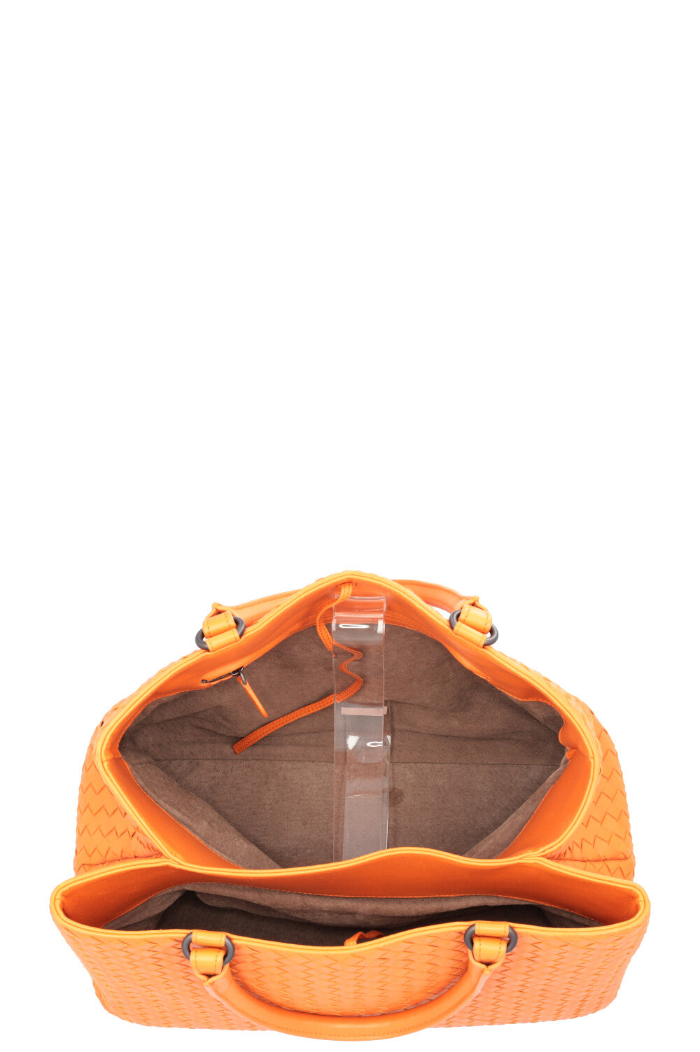 BOTTEGA VENETA Milano Cabas Intrecciato Orange
