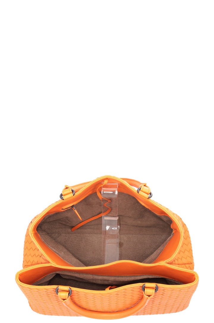 BOTTEGA VENETA Milano Cabas Intrecciato Orange