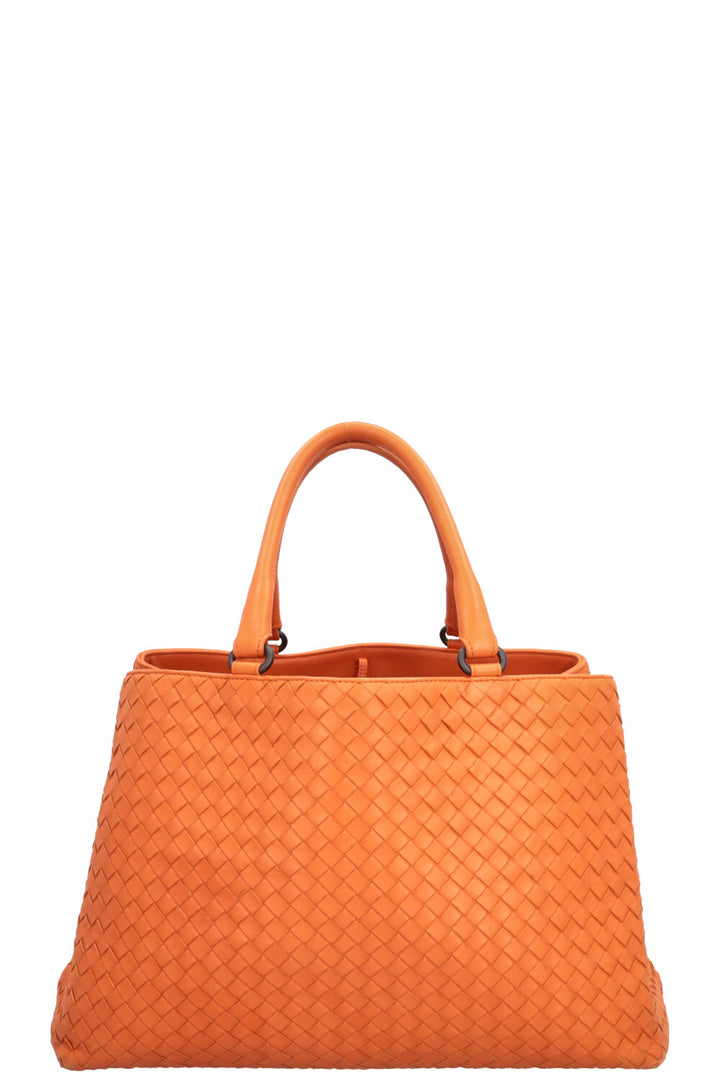 BOTTEGA VENETA Milano Cabas Intrecciato Orange