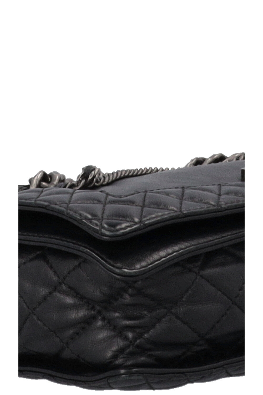 CHANEL Boy Bag Enchained Leather Black