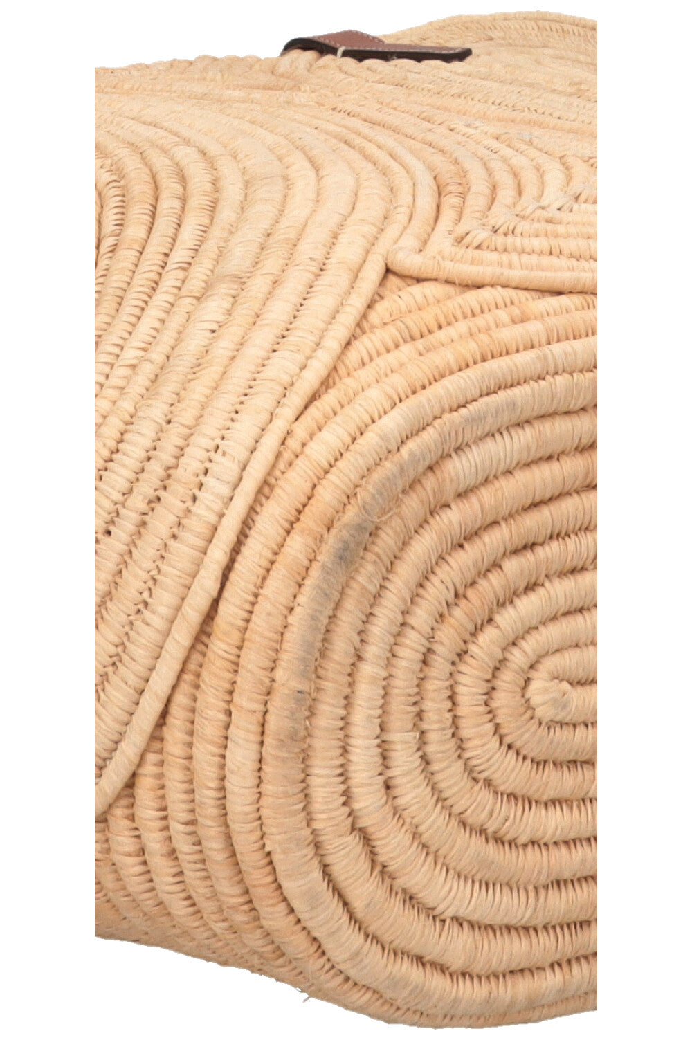 CELINE Classic Braided Triomphe Basket Medium Raffia Tan