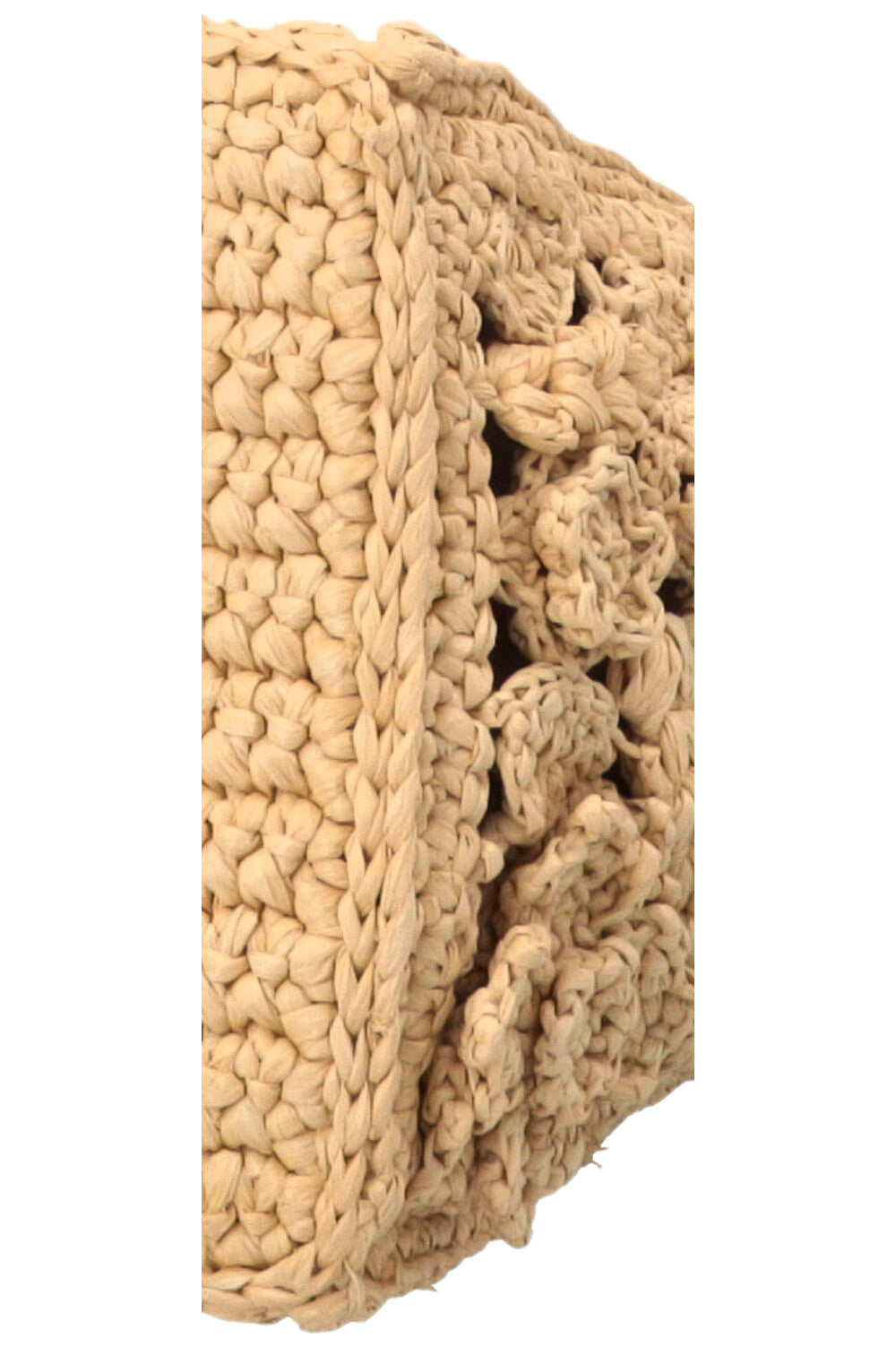 CHRISTIAN DIOR Woven Raffia Book Tote Small Beige