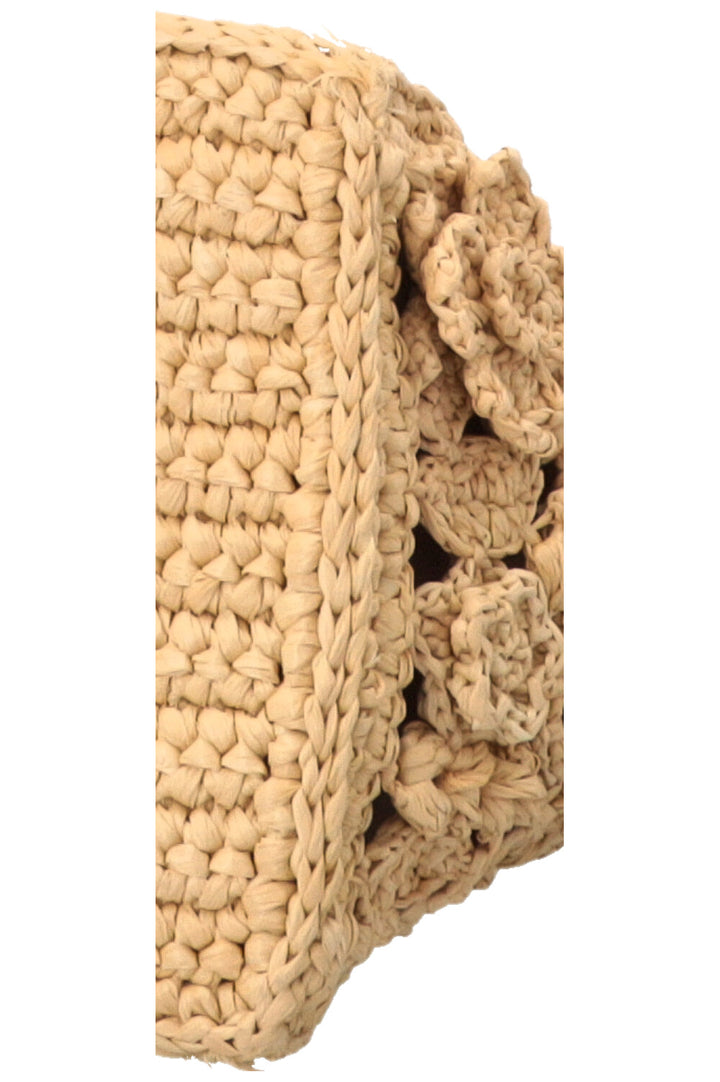 CHRISTIAN DIOR Woven Raffia Book Tote Small Beige