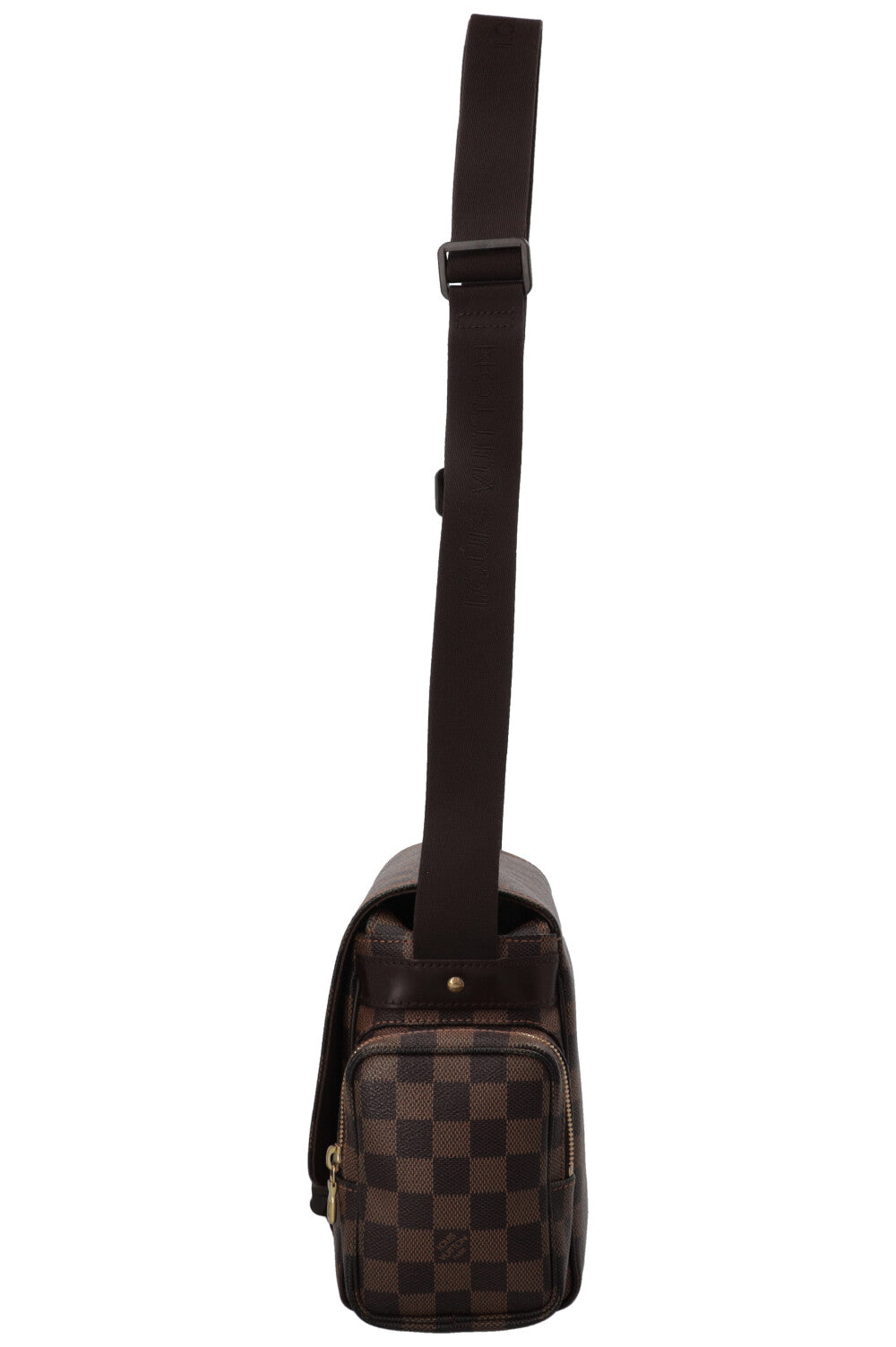 LOUIS VUITTON Reporter Melville Crossbody Bag Damier Ebene