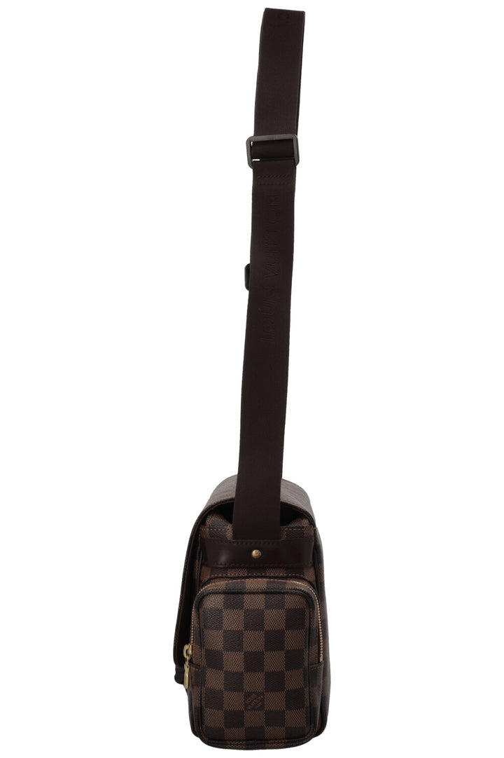 LOUIS VUITTON Reporter Melville Crossbody Bag Damier Ebene